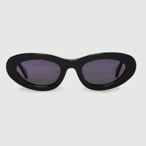 Anine Bing Black Roma Sunglasses